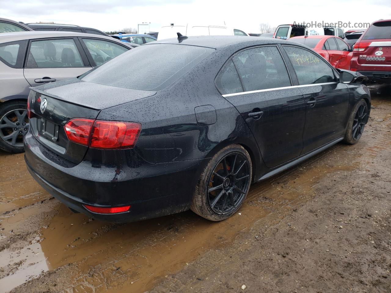 2013 Volkswagen Jetta Gli Черный vin: 3VW5A7AJ0DM250471