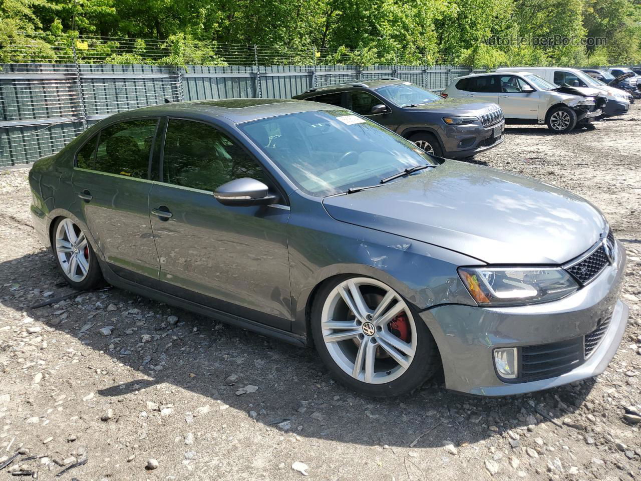 2013 Volkswagen Jetta Gli Gray vin: 3VW5A7AJ4DM388501