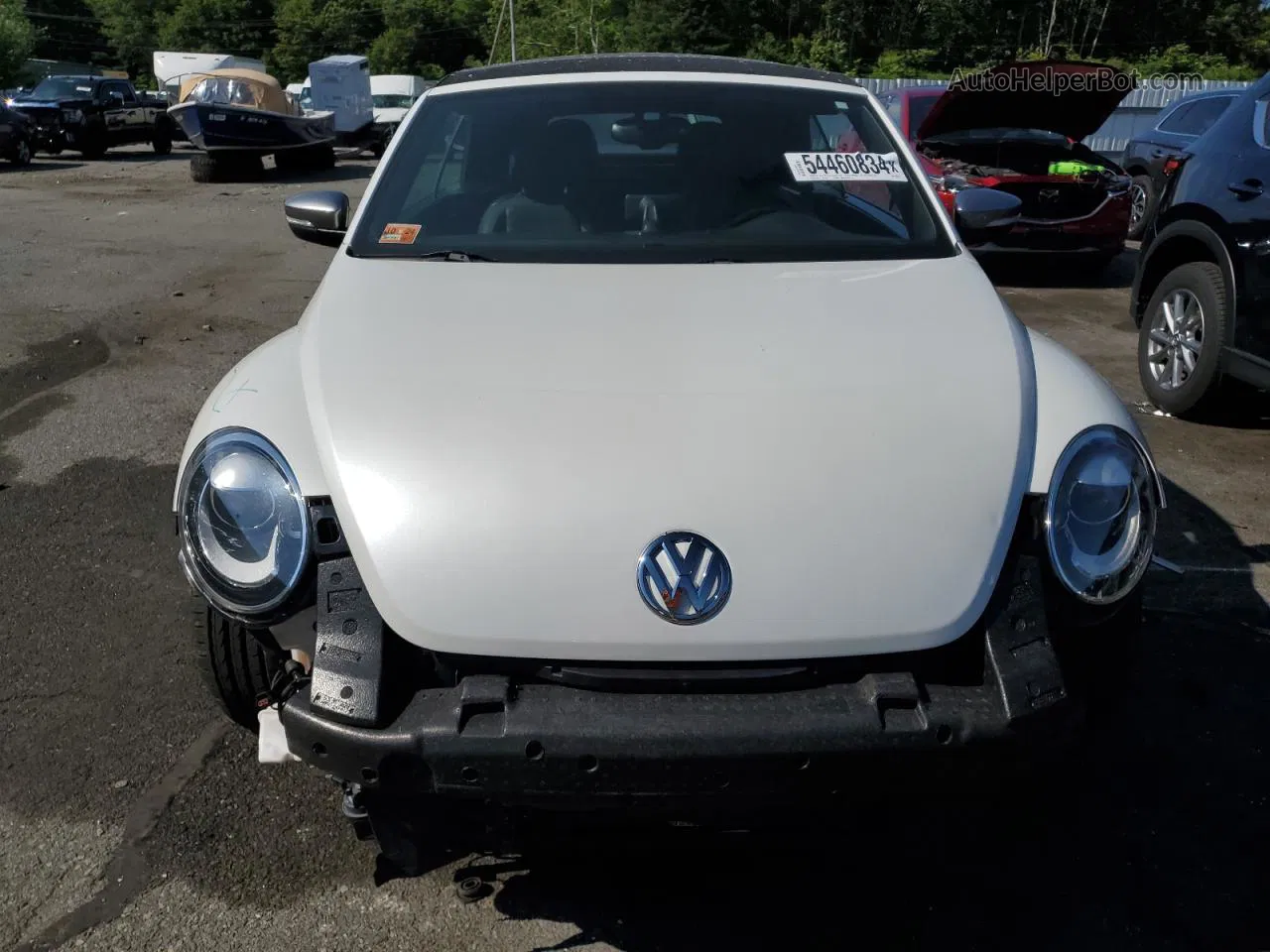 2014 Volkswagen Beetle  White vin: 3VW5L7AT4EM816550