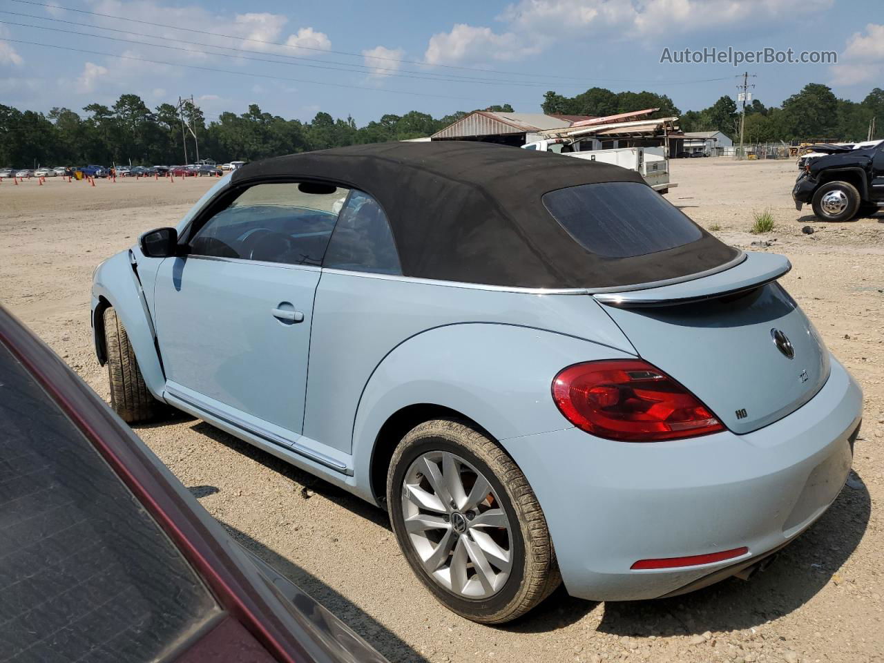 2014 Volkswagen Beetle  Blue vin: 3VW5L7AT4EM821411