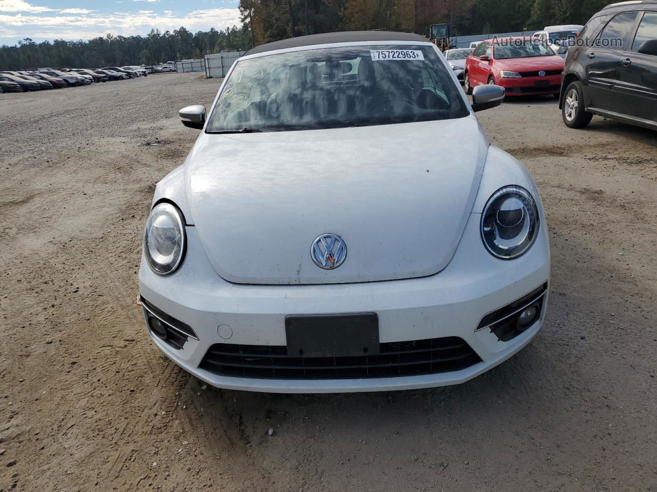 2014 Volkswagen Beetle  White vin: 3VW5L7ATXEM816665