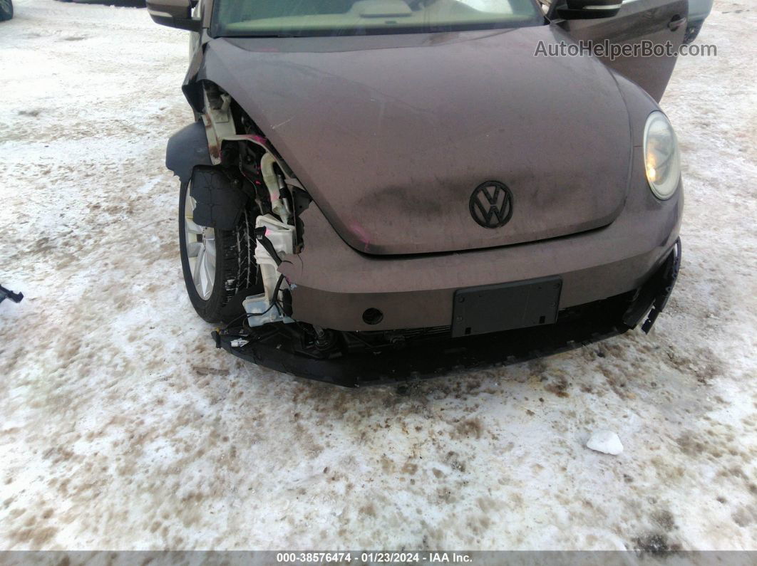 2014 Volkswagen Beetle 2.0l Tdi Brown vin: 3VW5L7ATXEM820604