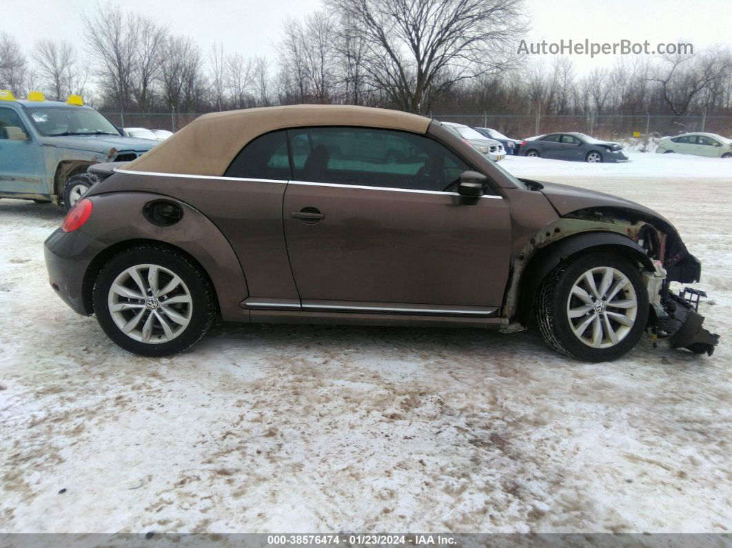 2014 Volkswagen Beetle 2.0l Tdi Brown vin: 3VW5L7ATXEM820604