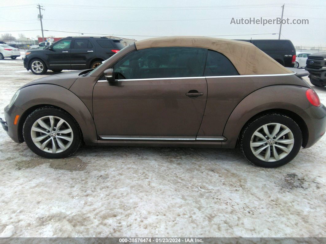 2014 Volkswagen Beetle 2.0l Tdi Brown vin: 3VW5L7ATXEM820604