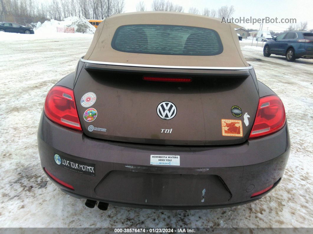 2014 Volkswagen Beetle 2.0l Tdi Brown vin: 3VW5L7ATXEM820604