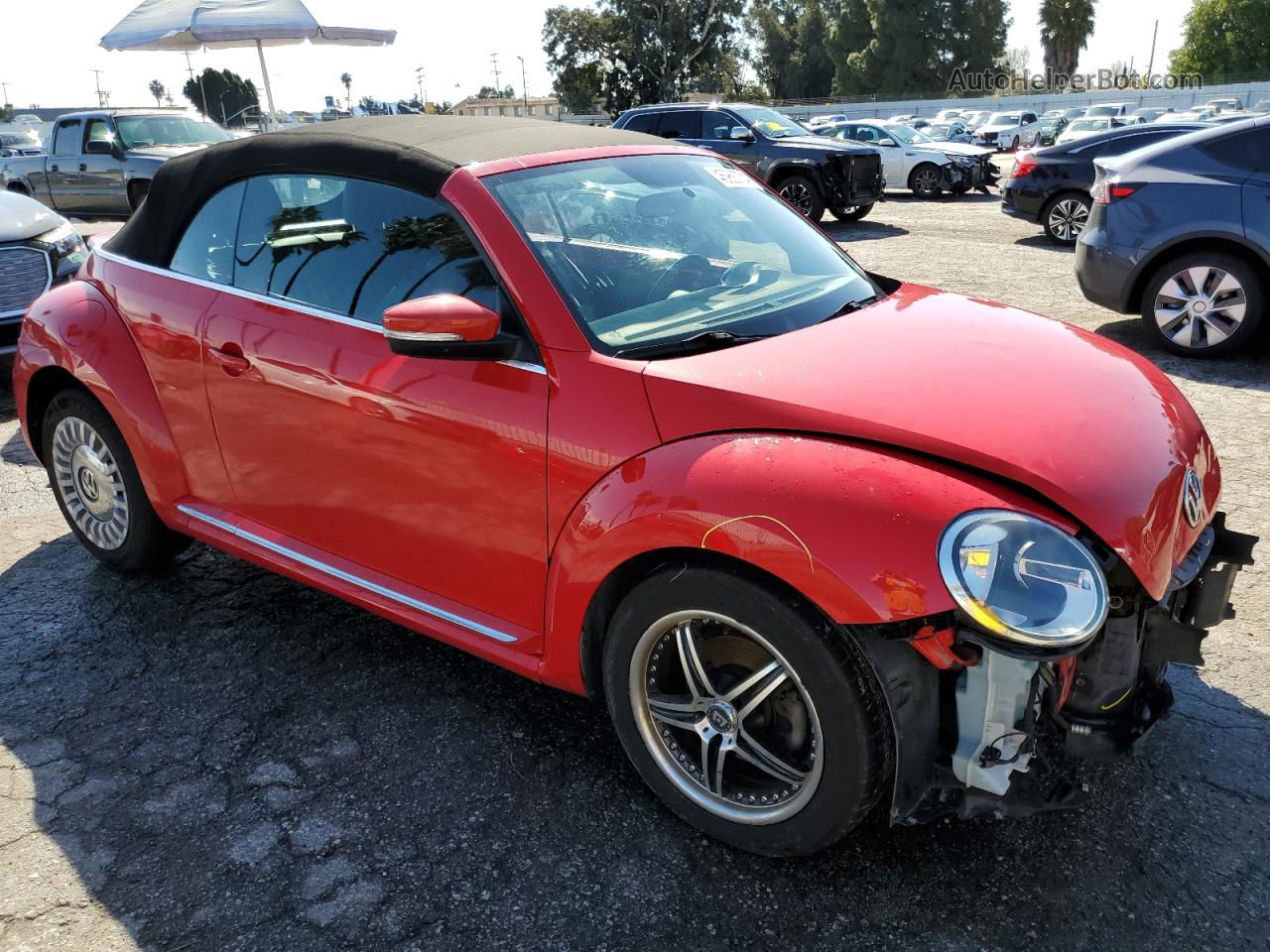 2014 Volkswagen Beetle  Red vin: 3VW5P7AT0EM804738