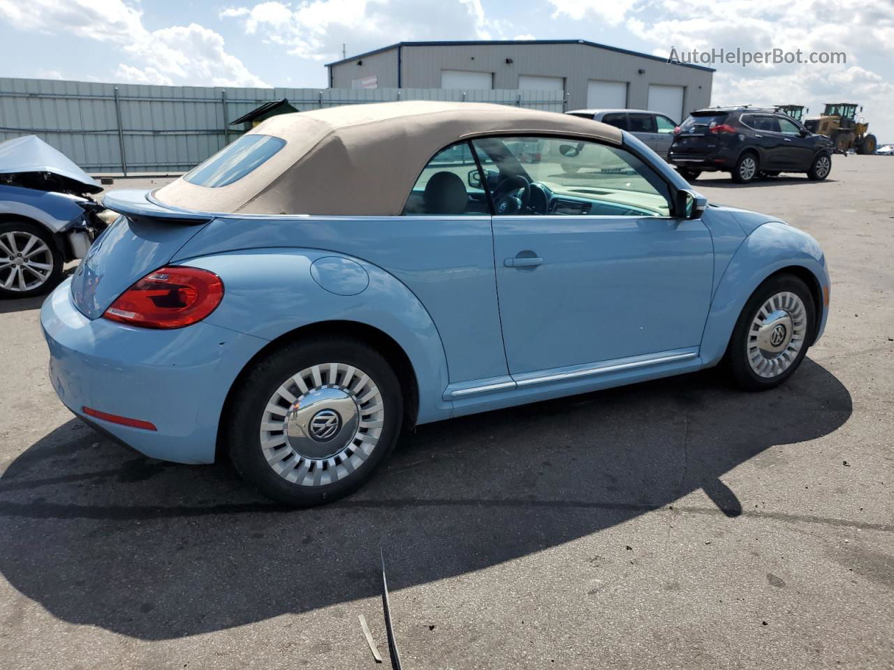 2014 Volkswagen Beetle  Blue vin: 3VW5P7AT3EM807634