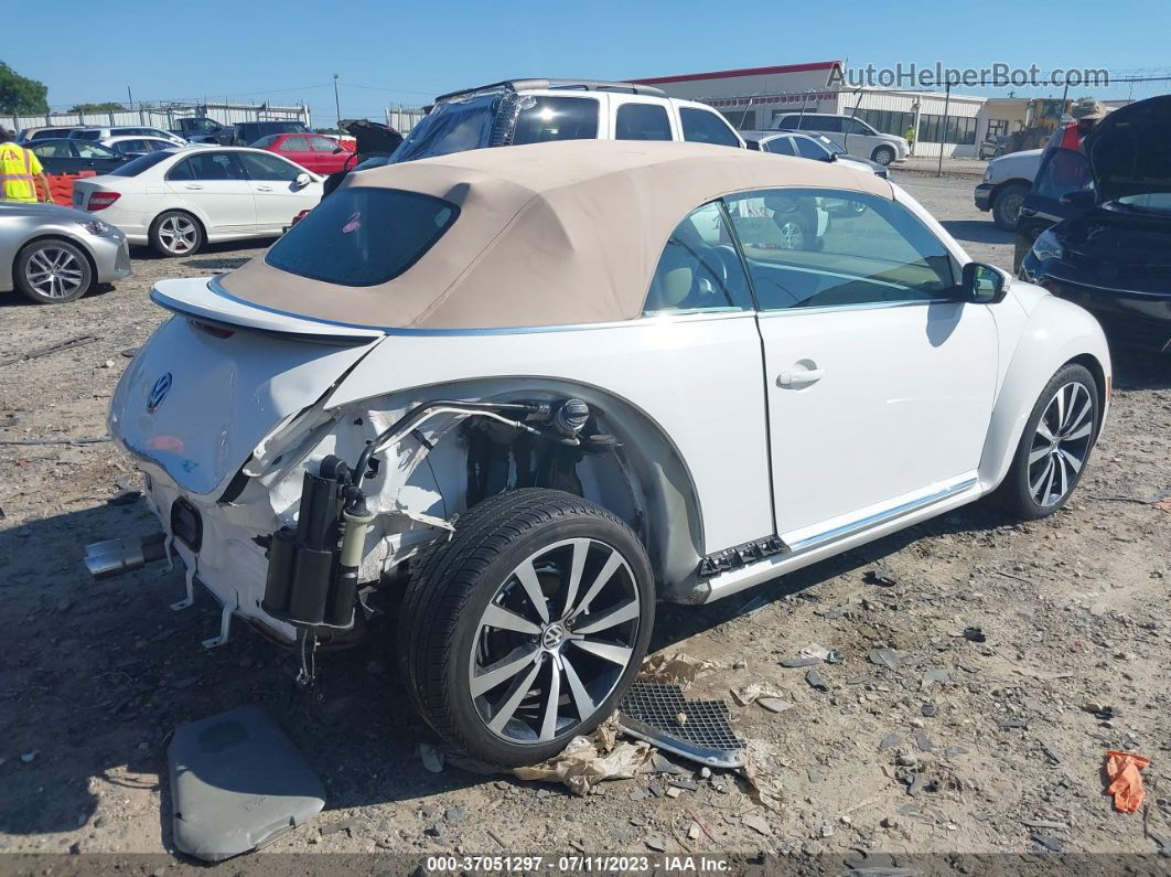 2014 Volkswagen Beetle Convertible 2.5l W/tech White vin: 3VW5P7AT5EM801821