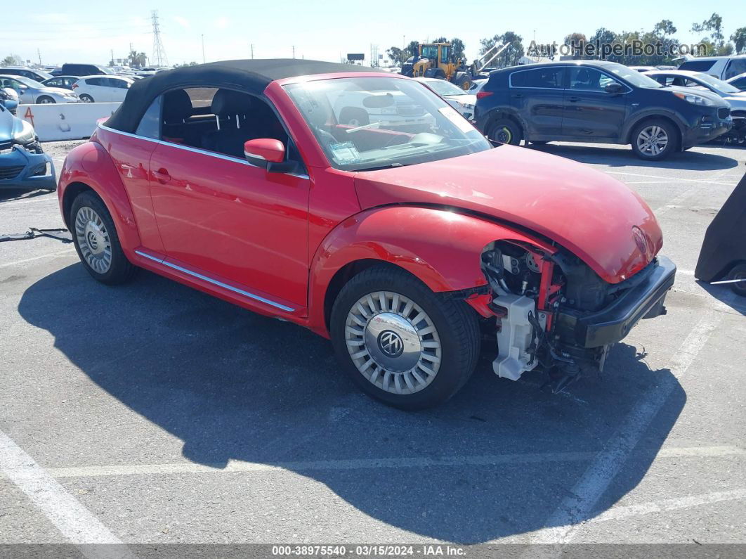 2014 Volkswagen Beetle 2.5l Red vin: 3VW5P7AT5EM805710