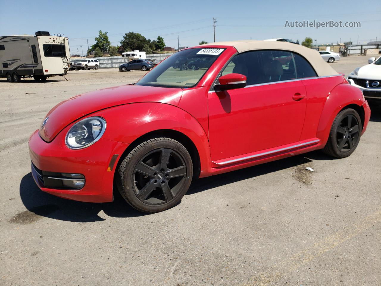 2014 Volkswagen Beetle  Red vin: 3VW5P7AT7EM802694