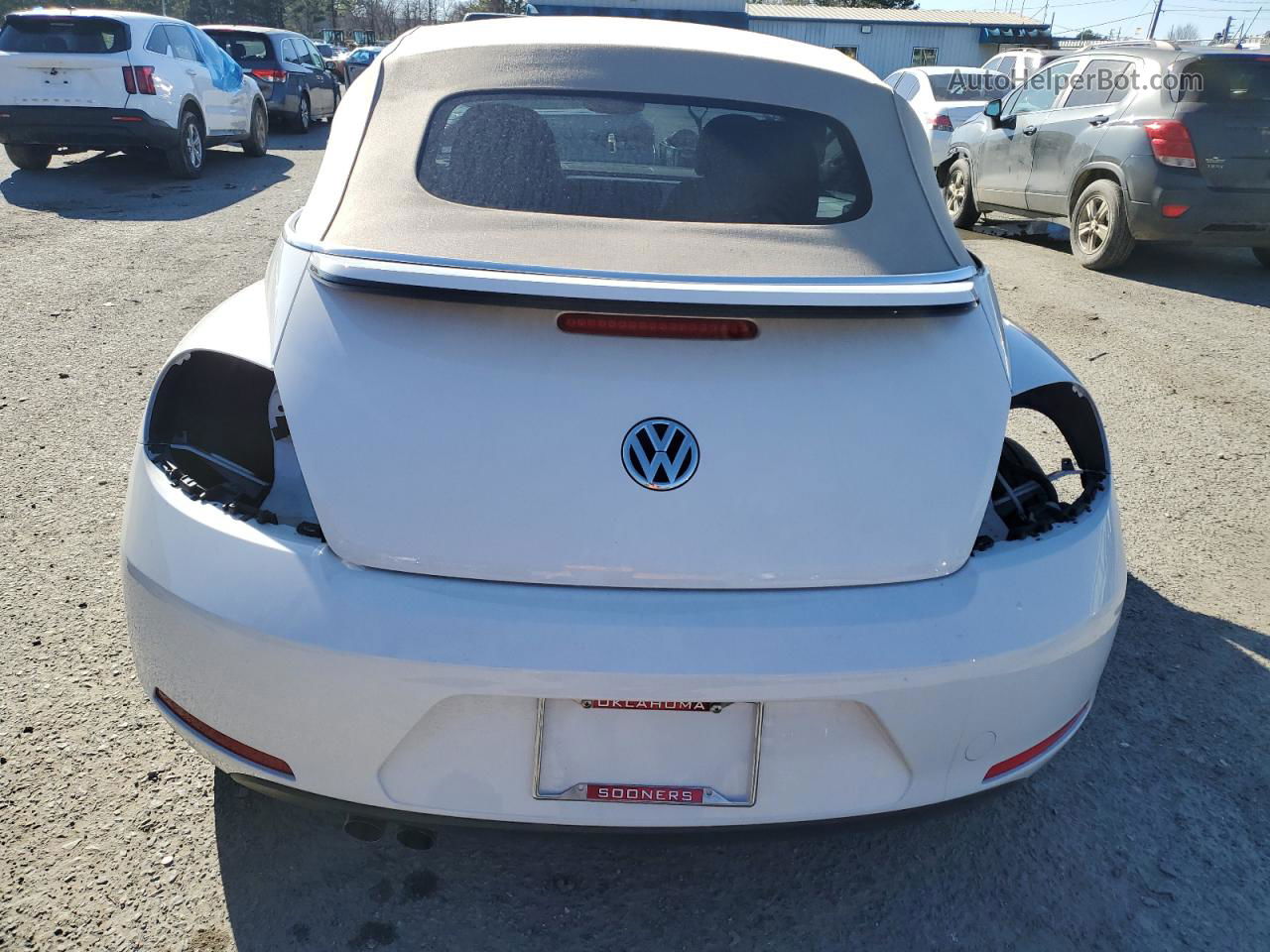 2014 Volkswagen Beetle  White vin: 3VW5P7AT8EM804986