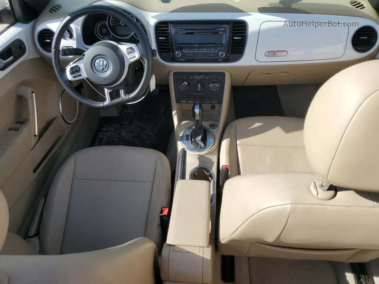 2014 Volkswagen Beetle  Белый vin: 3VW5P7AT9EM803099