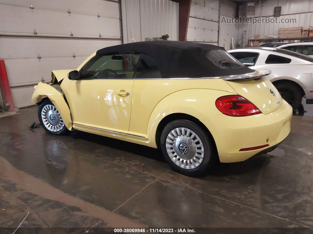 2014 Volkswagen Beetle 2.5l Yellow vin: 3VW5P7ATXEM804181