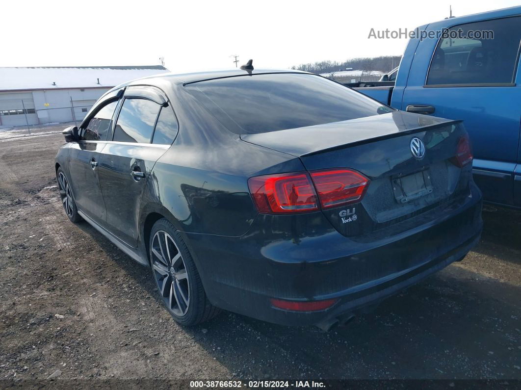 2014 Volkswagen Jetta Gli Autobahn Black vin: 3VW5S7AJ0EM207134