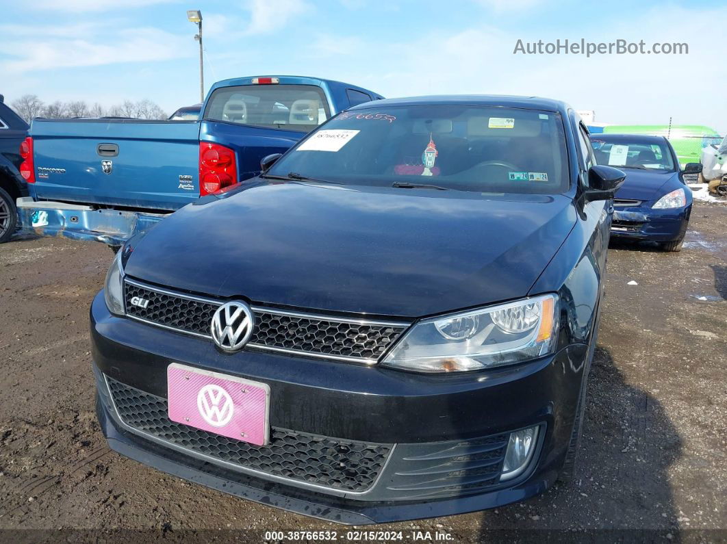 2014 Volkswagen Jetta Gli Autobahn Black vin: 3VW5S7AJ0EM207134