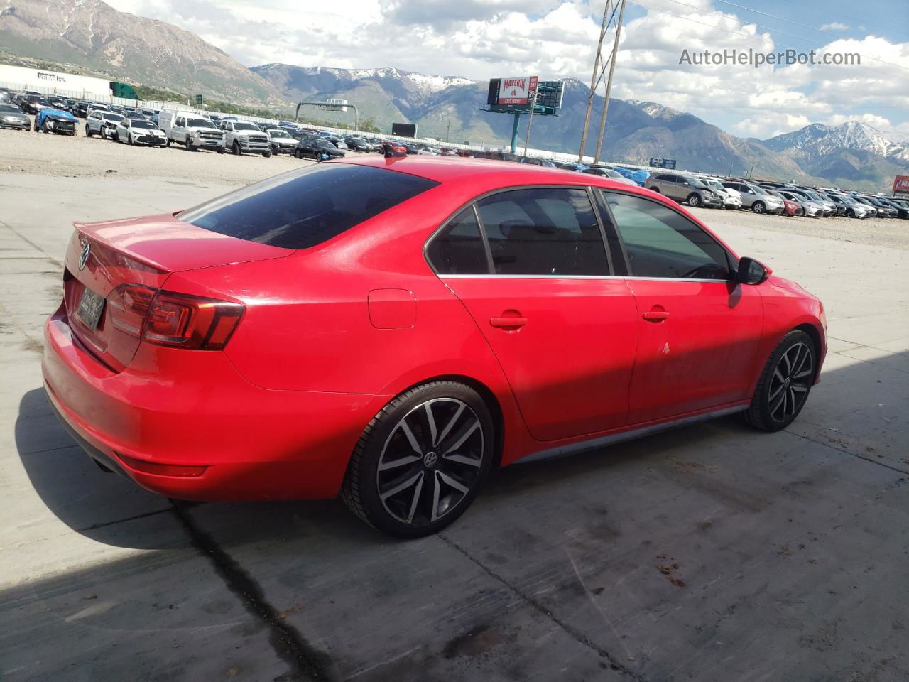 2014 Volkswagen Jetta Gli Red vin: 3VW5S7AJ2EM374319