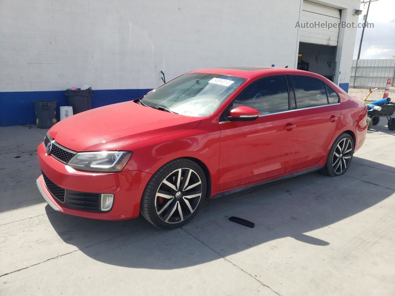 2014 Volkswagen Jetta Gli Red vin: 3VW5S7AJ2EM374319