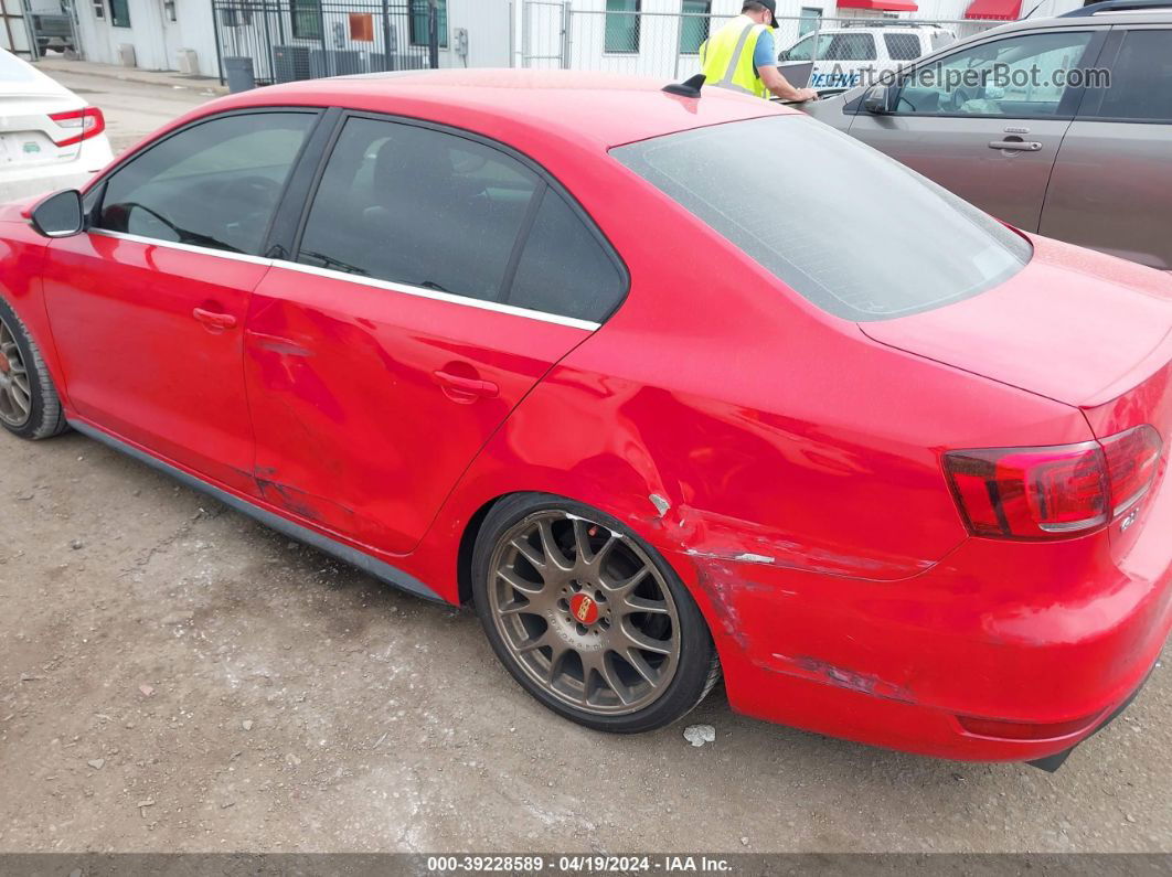 2014 Volkswagen Jetta Gli Autobahn W/nav Red vin: 3VW5S7AJ8EM368850