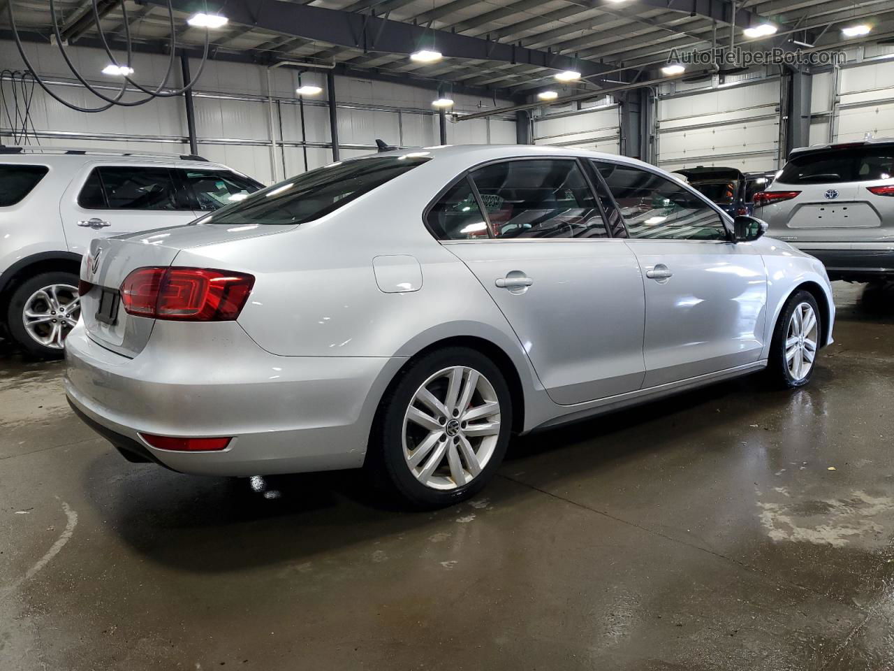 2014 Volkswagen Jetta Gli Silver vin: 3VW5T7AJ0EM397515