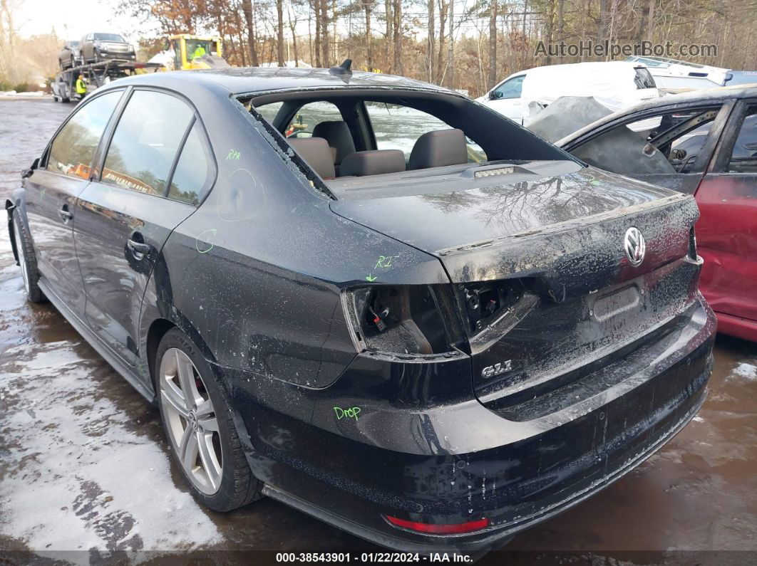 2017 Volkswagen Jetta Gli Black vin: 3VW5T7AJ1HM322696