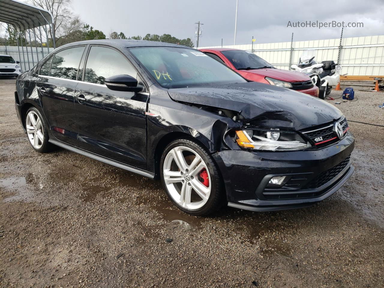 2017 Volkswagen Jetta Gli Black vin: 3VW5T7AJ1HM332306