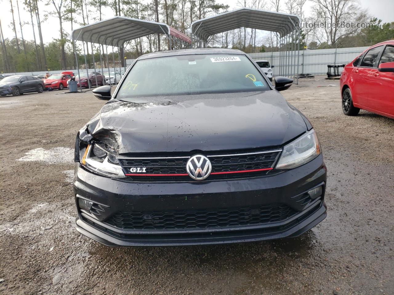 2017 Volkswagen Jetta Gli Black vin: 3VW5T7AJ1HM332306