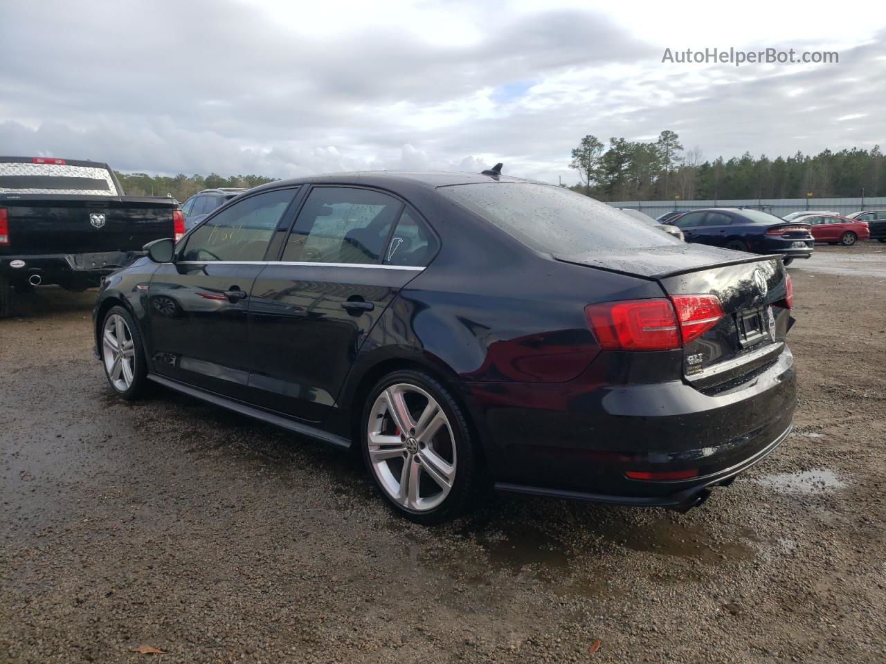 2017 Volkswagen Jetta Gli Black vin: 3VW5T7AJ1HM332306