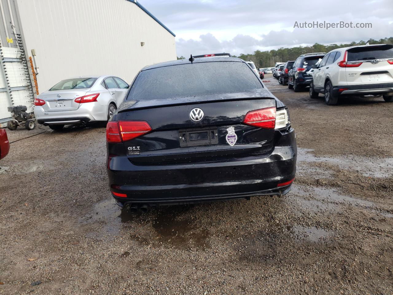 2017 Volkswagen Jetta Gli Black vin: 3VW5T7AJ1HM332306