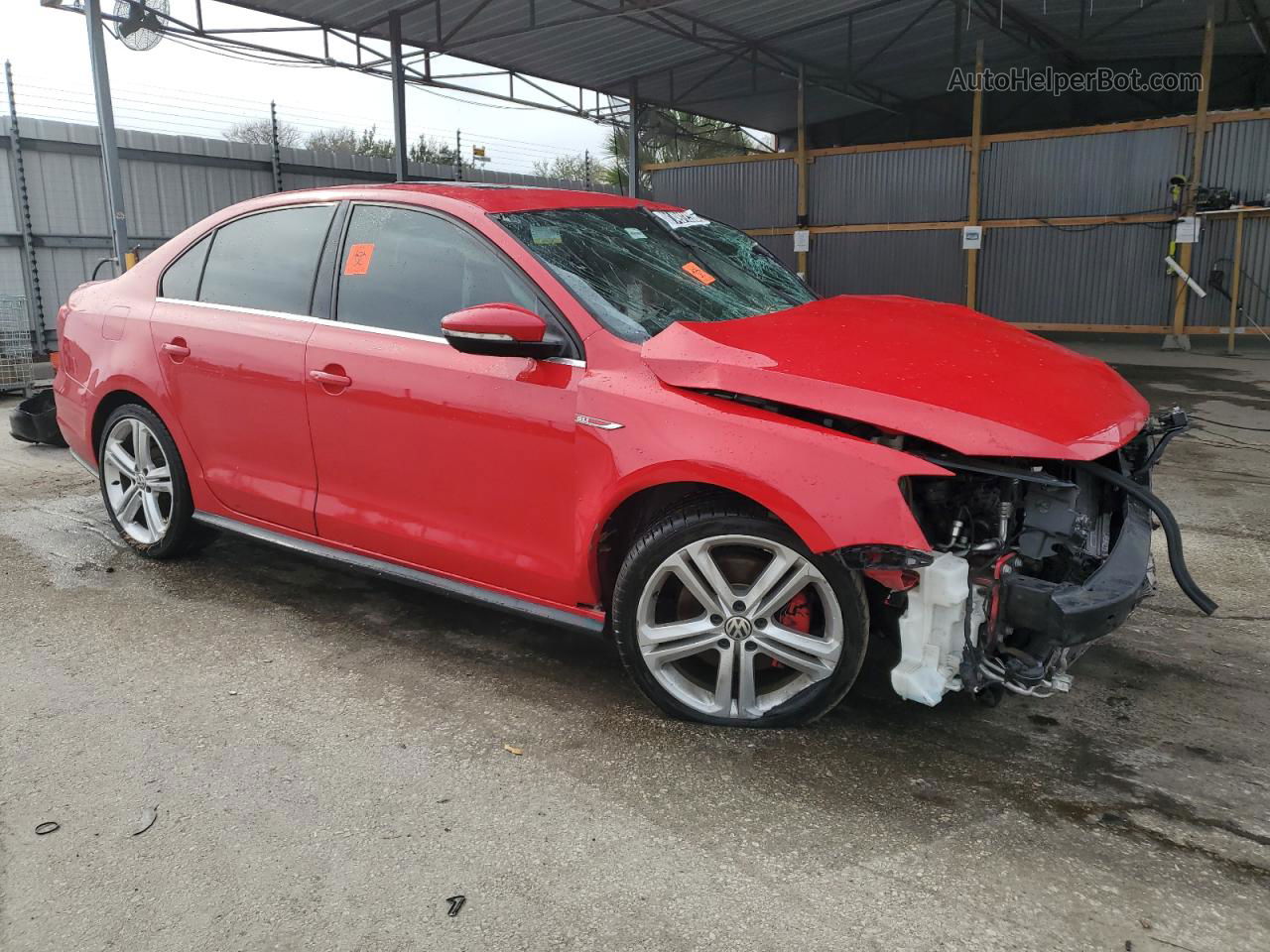 2017 Volkswagen Jetta Gli Red vin: 3VW5T7AJ1HM337022