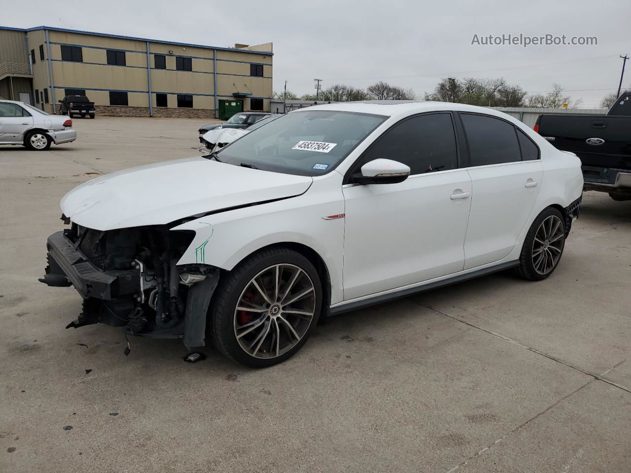 2017 Volkswagen Jetta Gli White vin: 3VW5T7AJ3HM338611