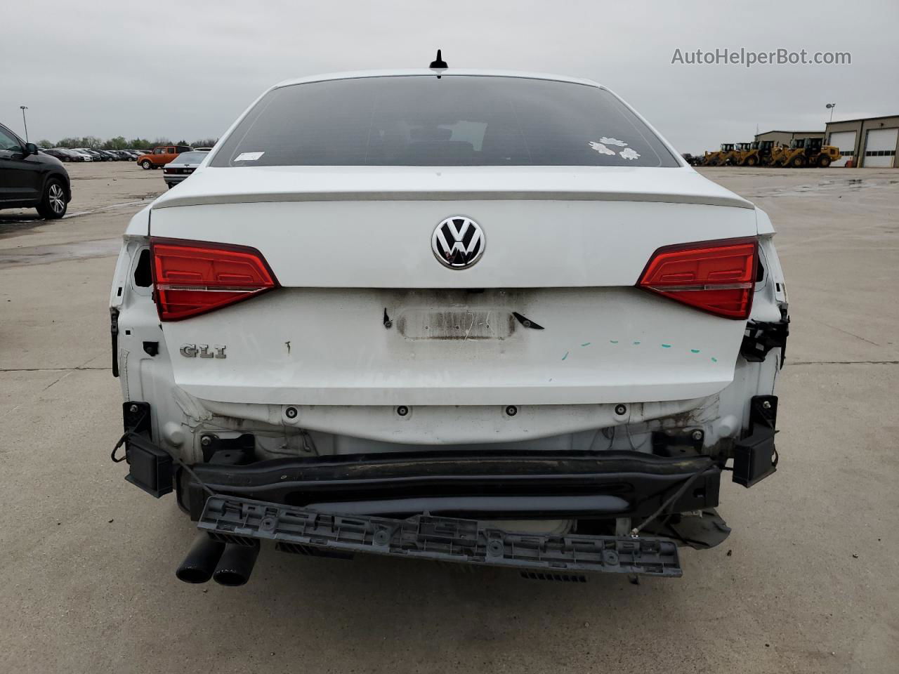 2017 Volkswagen Jetta Gli White vin: 3VW5T7AJ3HM338611