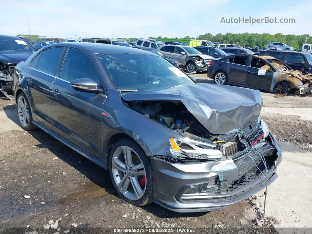 2016 Volkswagen Jetta 2.0t Gli Se/2.0t Gli Sel Серый vin: 3VW5T7AJ4GM258359