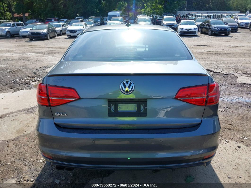 2016 Volkswagen Jetta 2.0t Gli Se/2.0t Gli Sel Серый vin: 3VW5T7AJ4GM258359