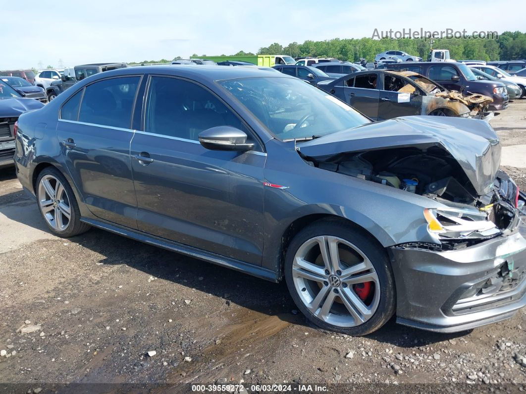 2016 Volkswagen Jetta 2.0t Gli Se/2.0t Gli Sel Gray vin: 3VW5T7AJ4GM258359