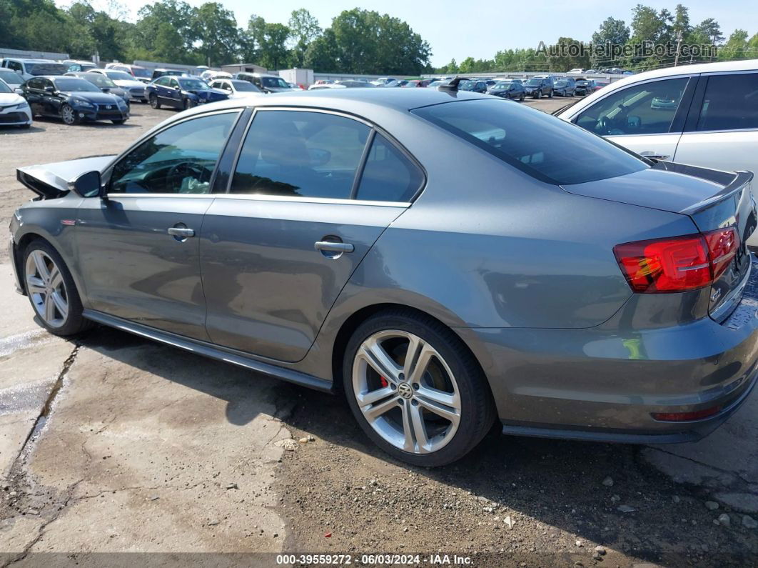 2016 Volkswagen Jetta 2.0t Gli Se/2.0t Gli Sel Gray vin: 3VW5T7AJ4GM258359