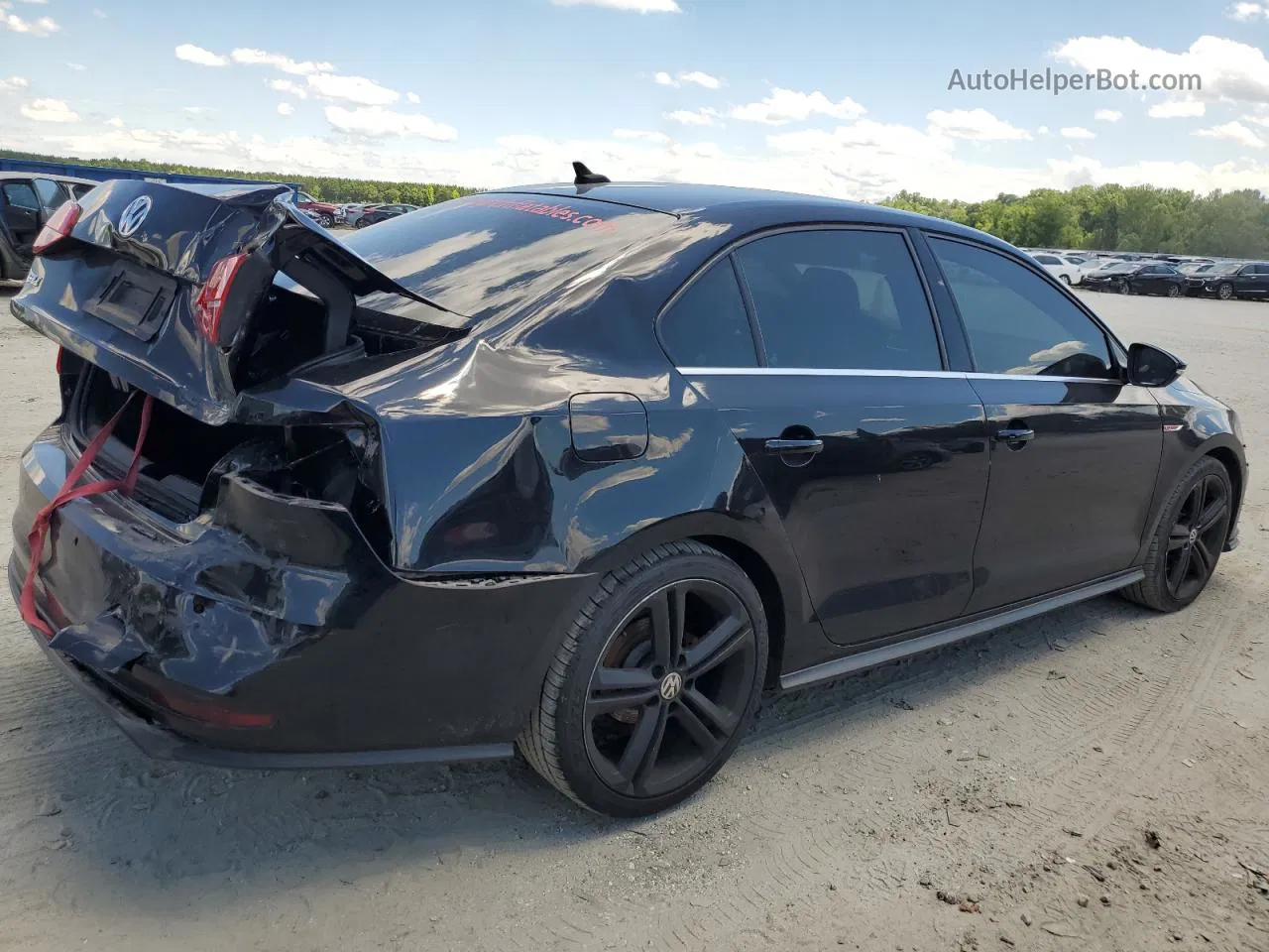 2017 Volkswagen Jetta Gli Black vin: 3VW5T7AJ4HM286602