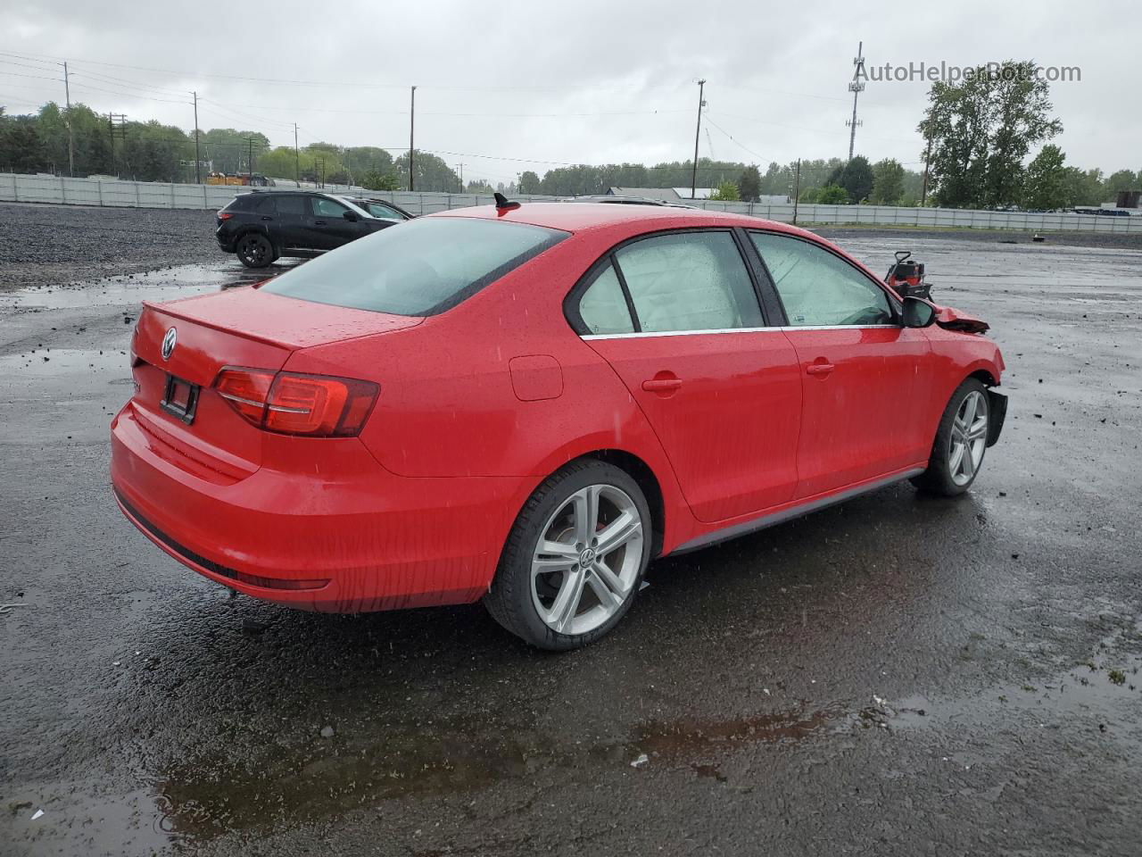 2015 Volkswagen Jetta Gli Красный vin: 3VW5T7AJ5FM334301