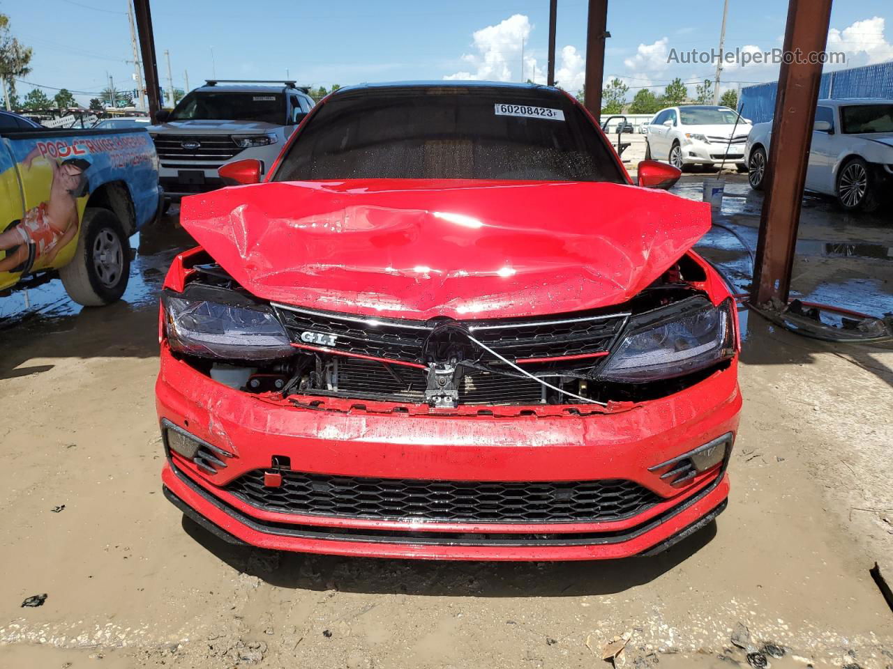 2017 Volkswagen Jetta Gli Красный vin: 3VW5T7AJ5HM265404