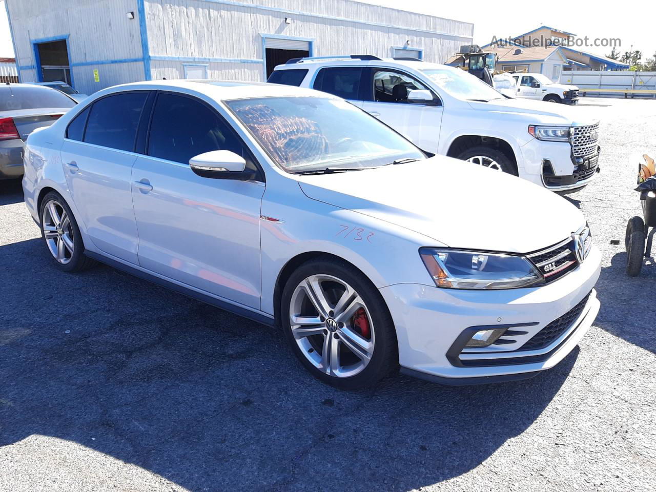 2017 Volkswagen Jetta Gli White vin: 3VW5T7AJ7HM234655