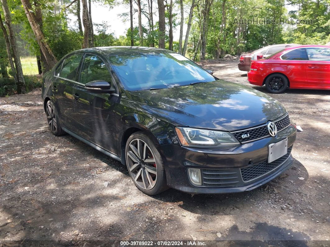 2013 Volkswagen Jetta Gli Autobahn W/nav Black vin: 3VW5T7AJXDM443687