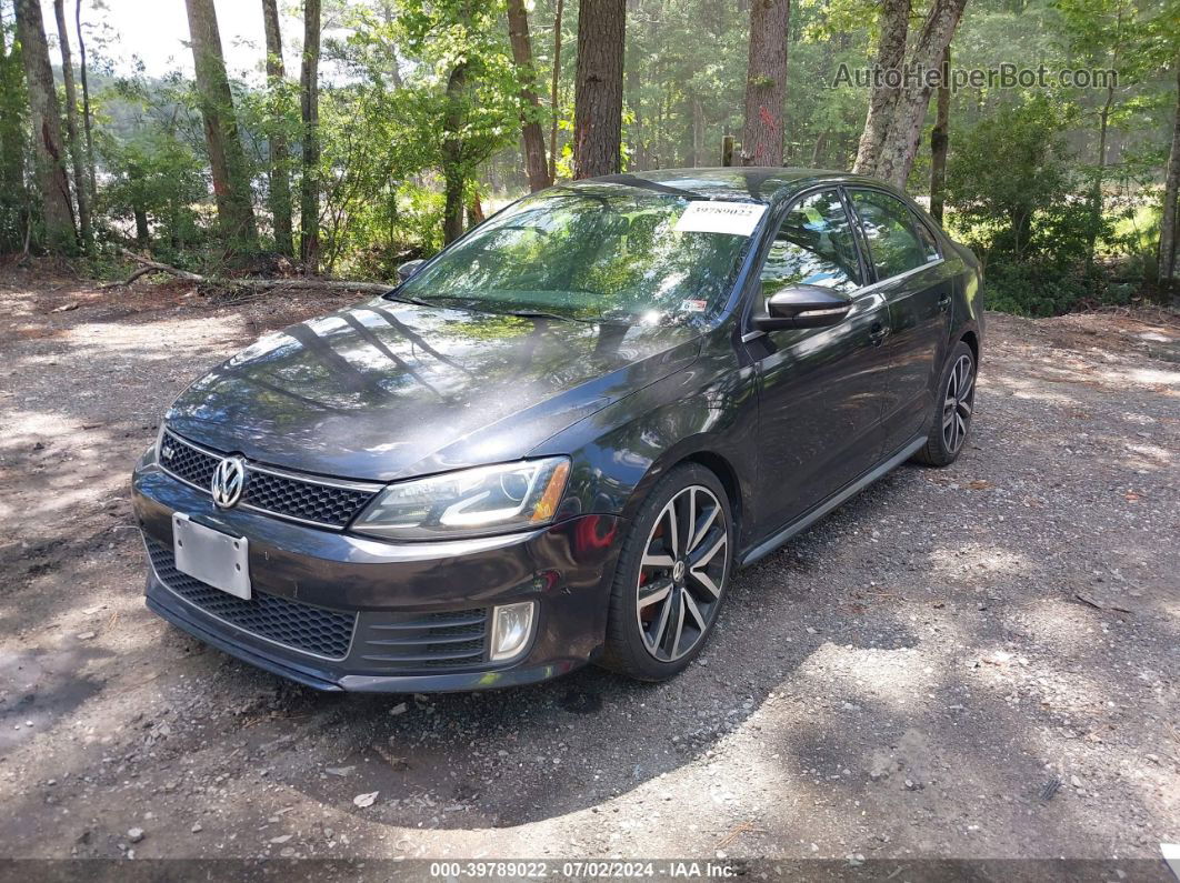 2013 Volkswagen Jetta Gli Autobahn W/nav Black vin: 3VW5T7AJXDM443687