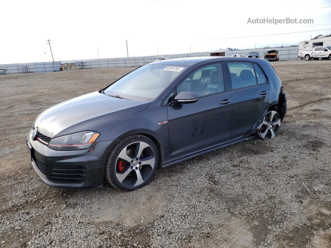 2015 Volkswagen Gti  Угольный vin: 3VW5T7AU0FM051881