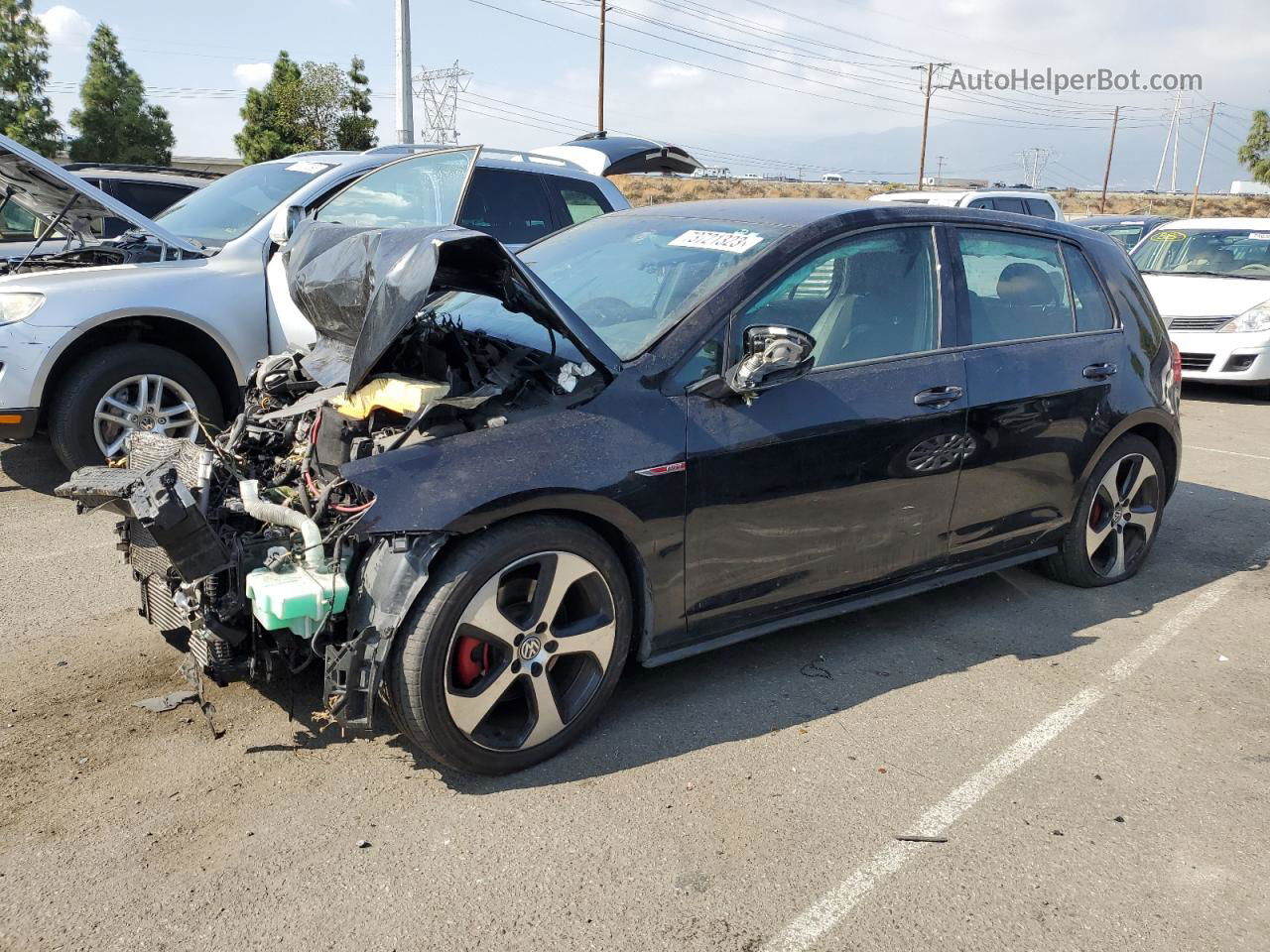 2016 Volkswagen Gti S/se Black vin: 3VW5T7AU0GM052689