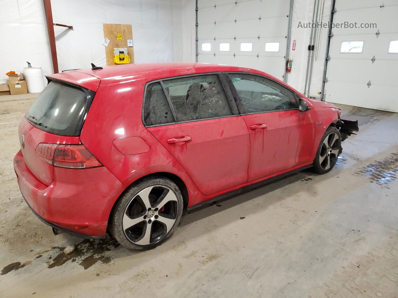 2017 Volkswagen Gti S Red vin: 3VW5T7AU0HM014509