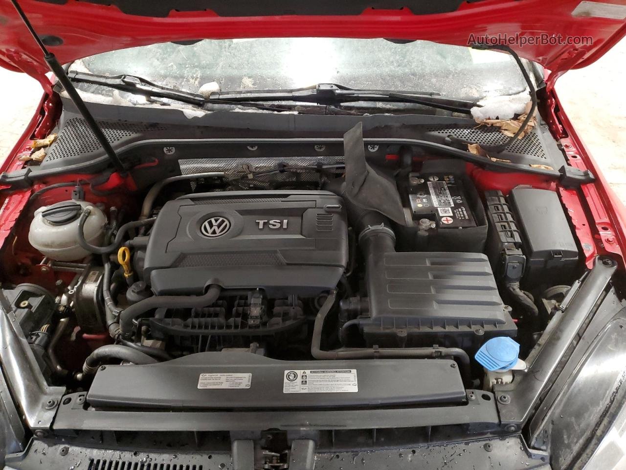 2017 Volkswagen Gti S Red vin: 3VW5T7AU0HM014509