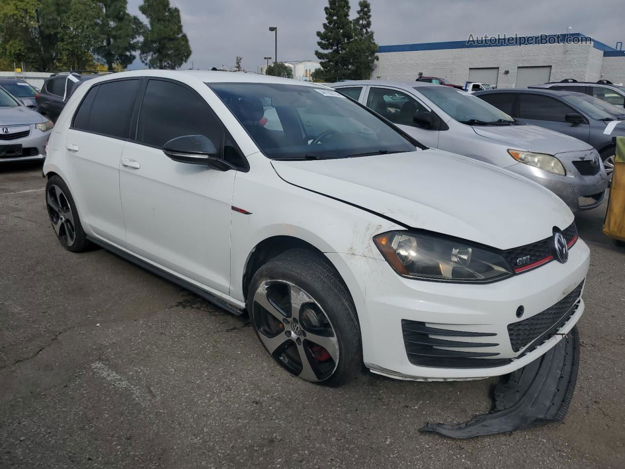 2017 Volkswagen Gti S White vin: 3VW5T7AU0HM041662