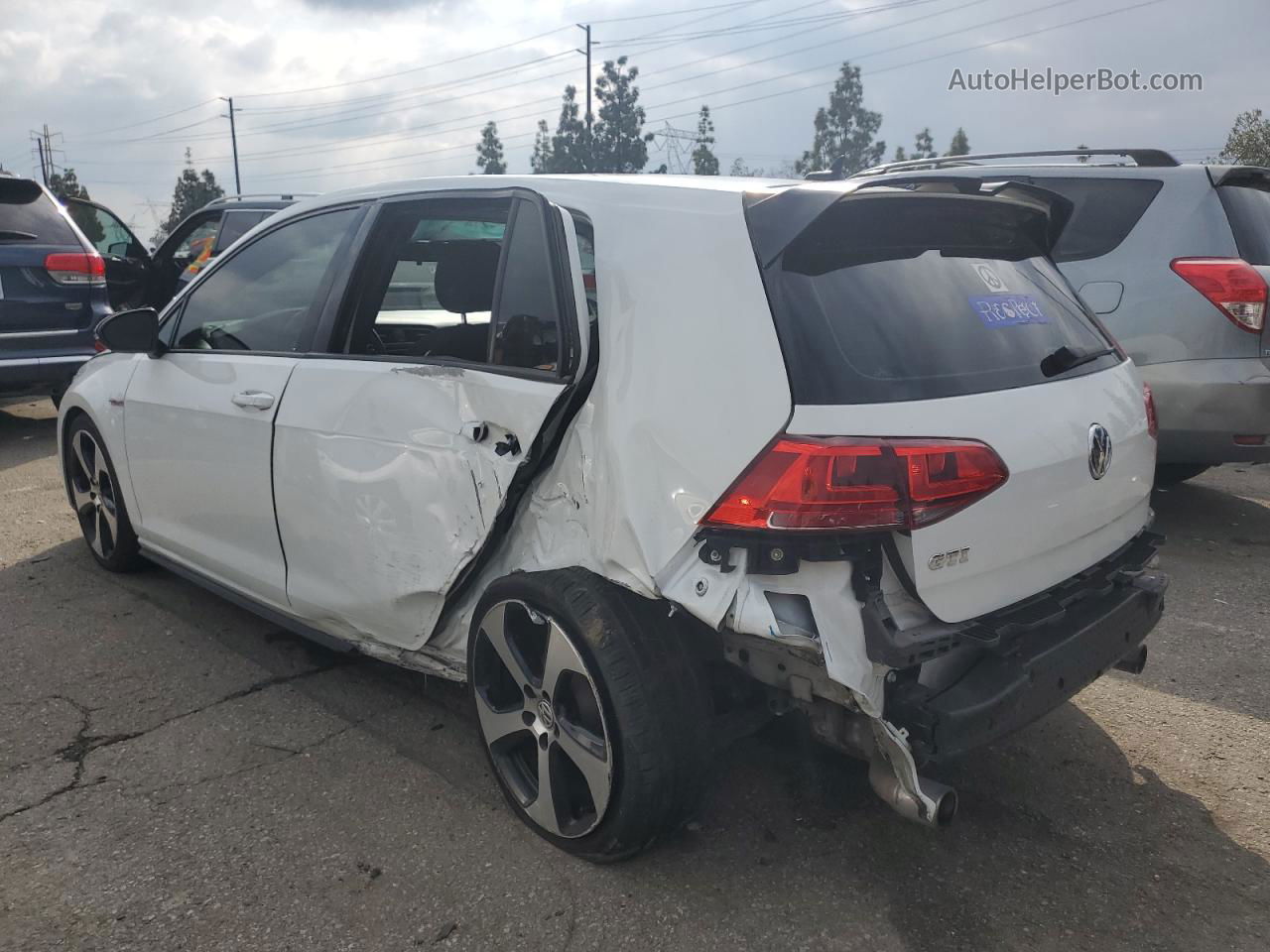 2017 Volkswagen Gti S White vin: 3VW5T7AU0HM041662