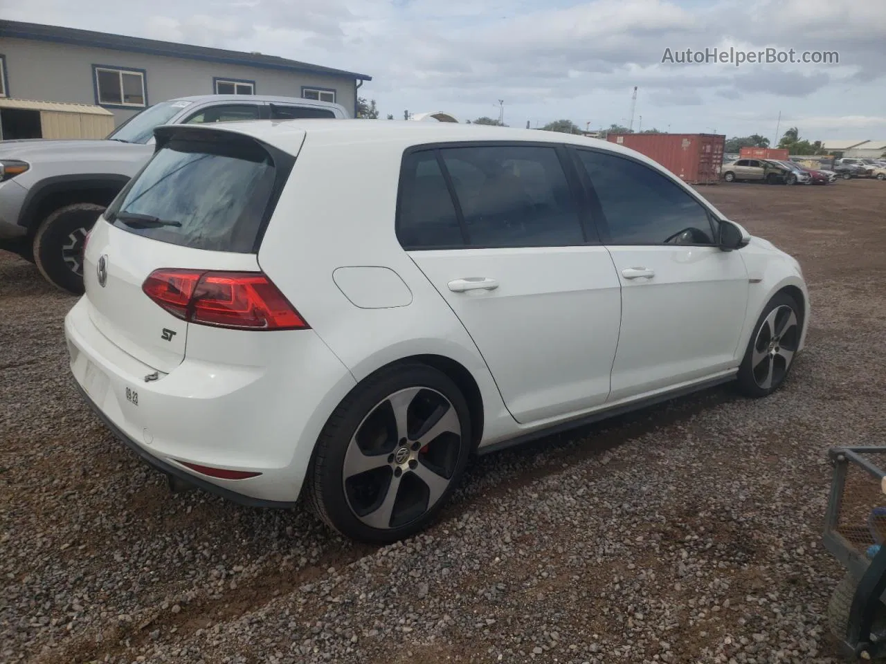 2017 Volkswagen Gti S White vin: 3VW5T7AU0HM065069