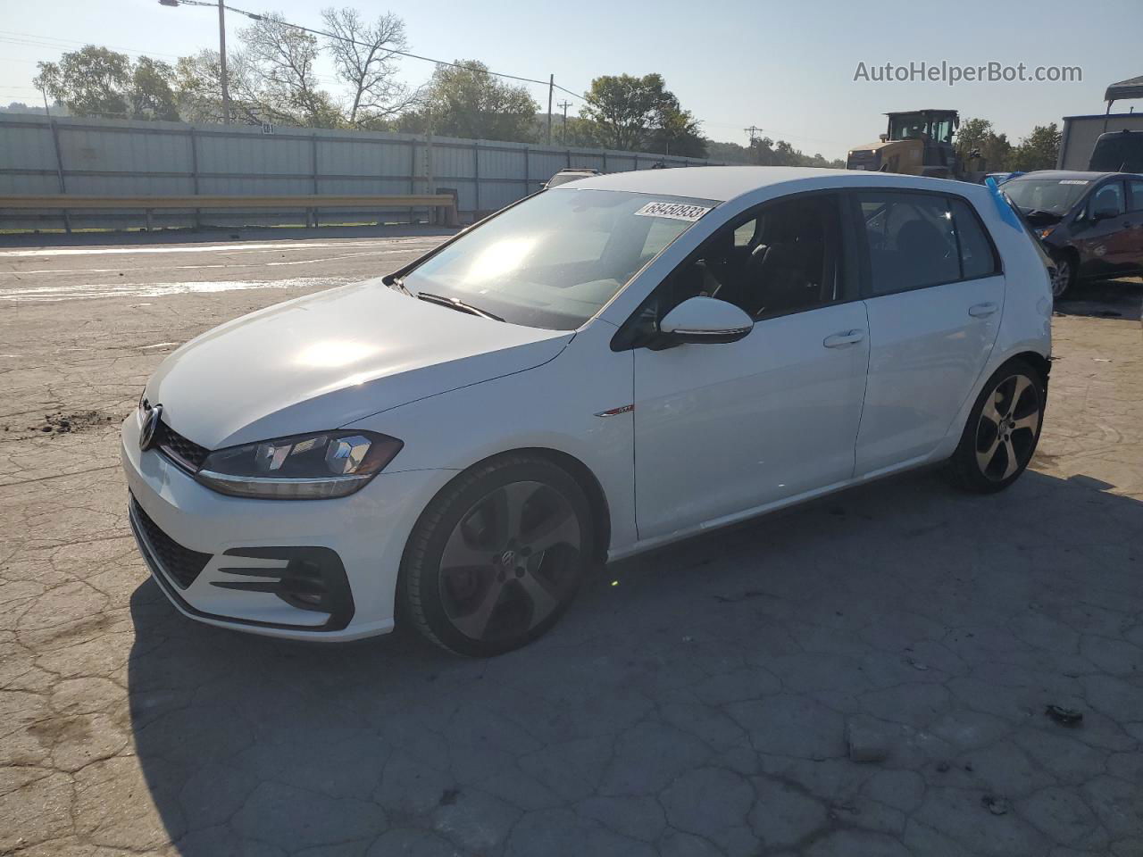 2019 Volkswagen Gti S White vin: 3VW5T7AU0KM015604