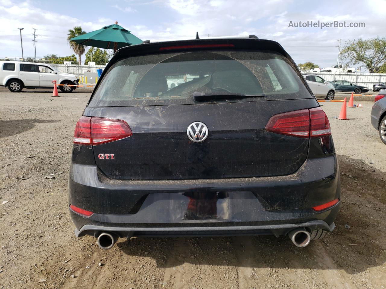 2019 Volkswagen Gti S Черный vin: 3VW5T7AU0KM034198